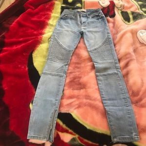 Light blue skinny jeans